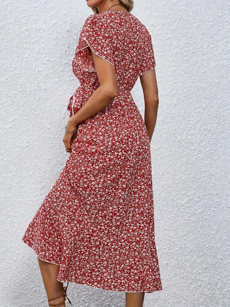 EILEEN | Robe portefeuille élégante avec couverture ventre