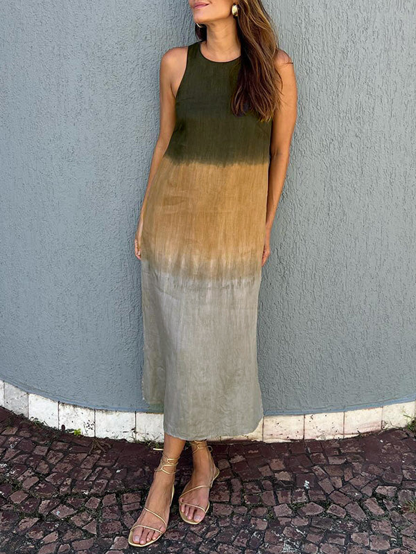 FLORENCE | Robe midi fluide élégante avec couverture ventre