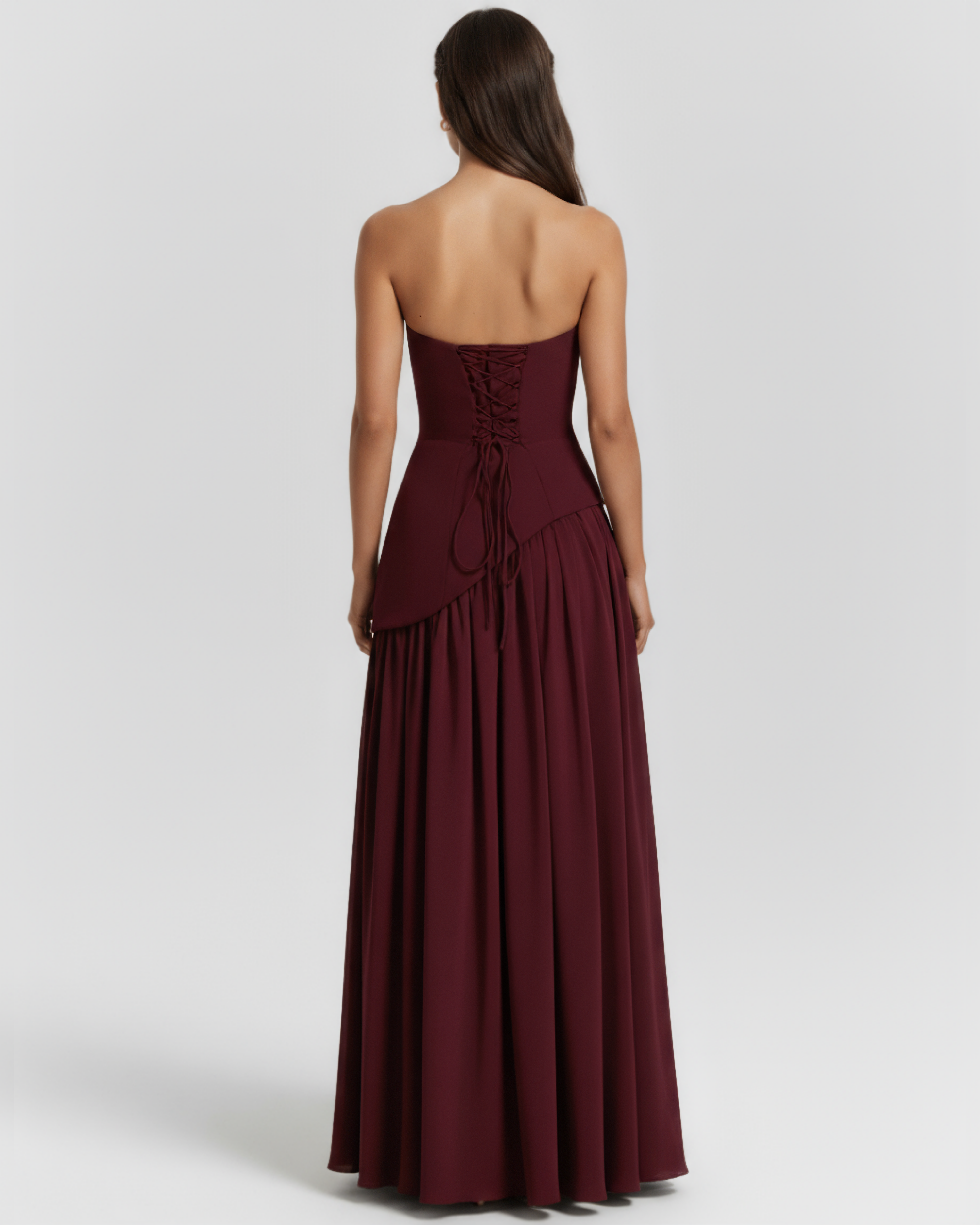 SERENIS – MAXIKLEID MIT GEFORMTEM Mieder