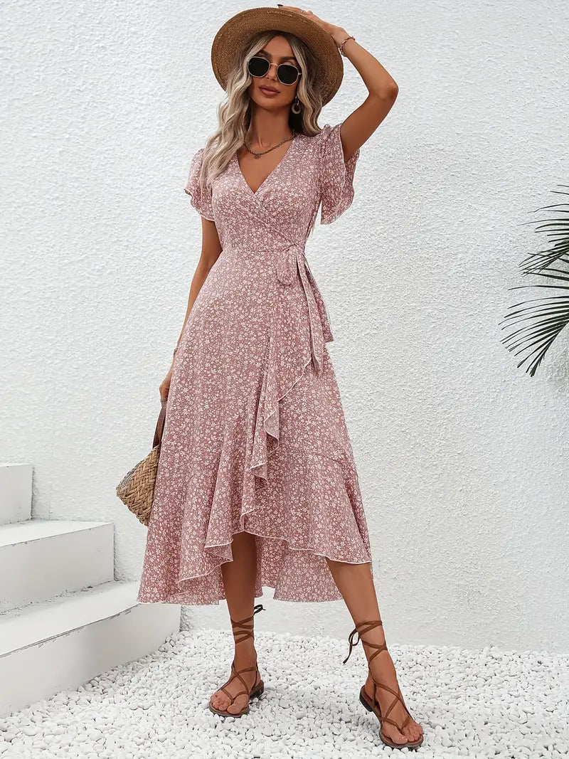 EILEEN | Robe portefeuille élégante avec couverture ventre