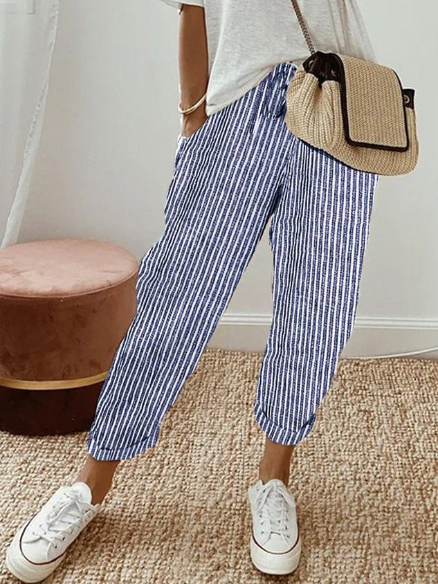 HANNAH | PANTALON DE LOISIR LÉGER ÉLÉGANT À TAILLE HAUTE