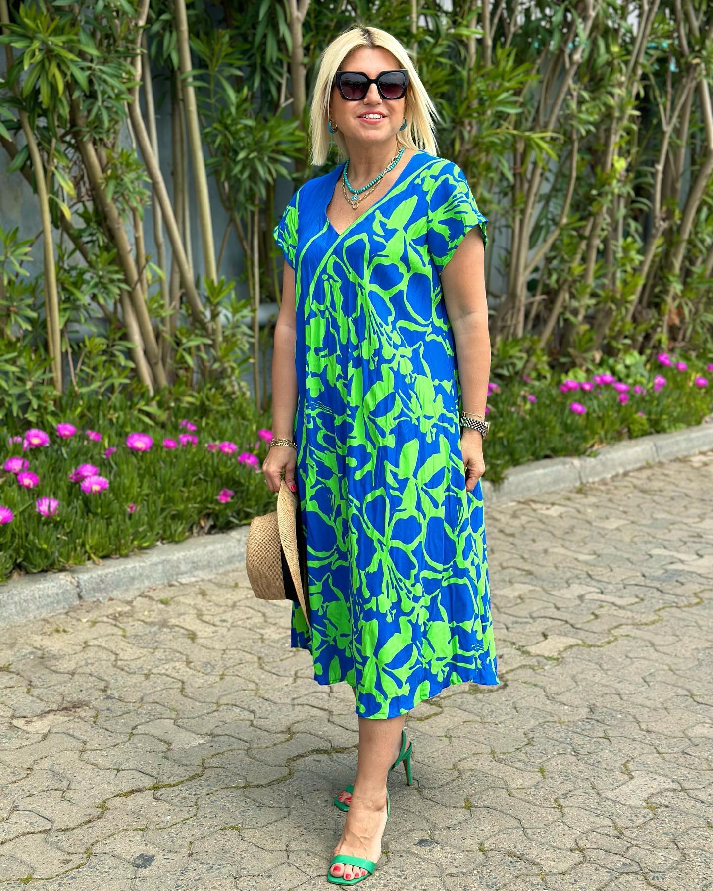 ANITA | ROBE FLORALE ÉLÉGANTE AVEC COUVERTURE DU VENTRE