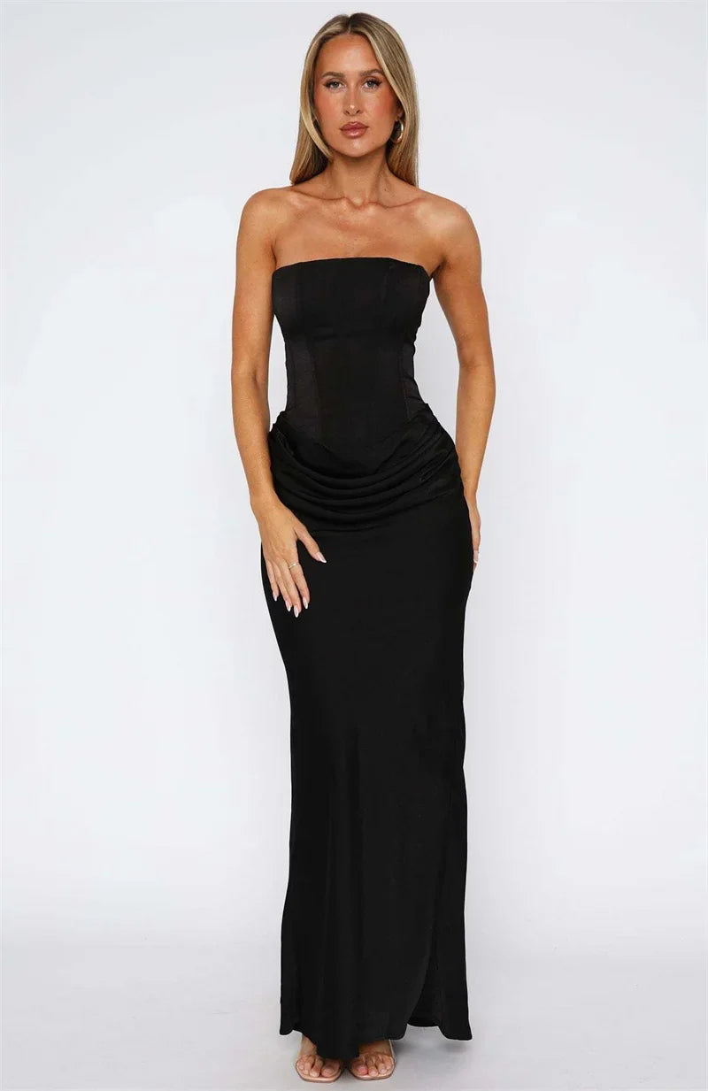 Arwen | Satin Grace Maxi Dress