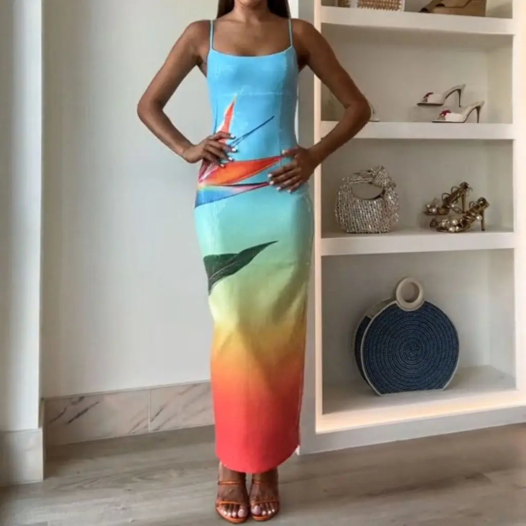 Paradise Bloom Maxikleid