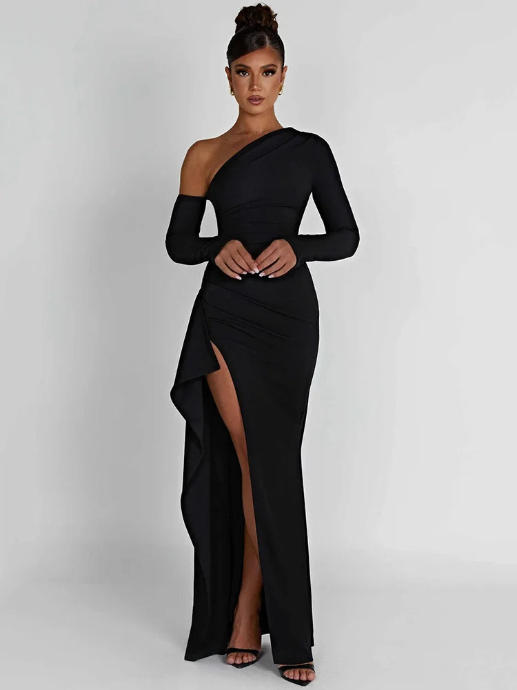 Cerenya | Asymmetrisches, elegantes Maxikleid