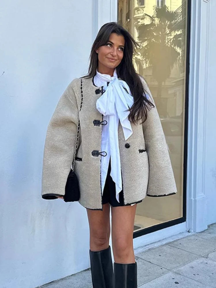 MAELLE | TAILORED WOOL TOGGLE JACKET
