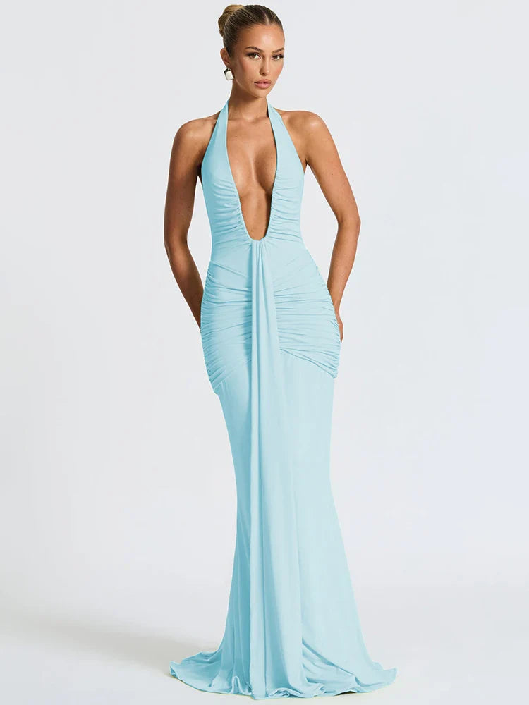 Ardena Deep V Maxi Dress