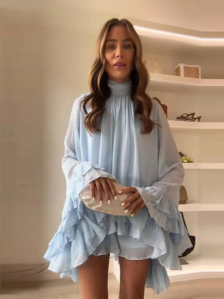 Kaia Minikleid mit Rüschensaum