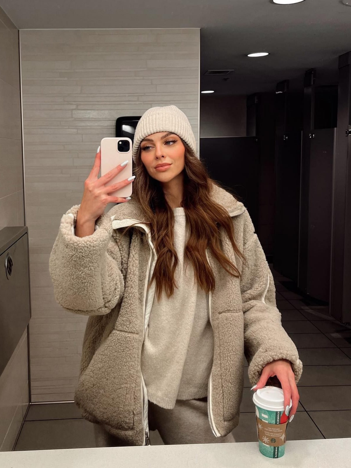 ELINE | Kuschelige Sherpa-Jacke