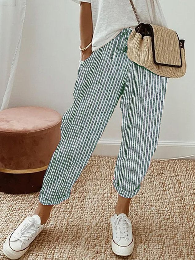 HANNAH | PANTALON DE LOISIR LÉGER ÉLÉGANT À TAILLE HAUTE
