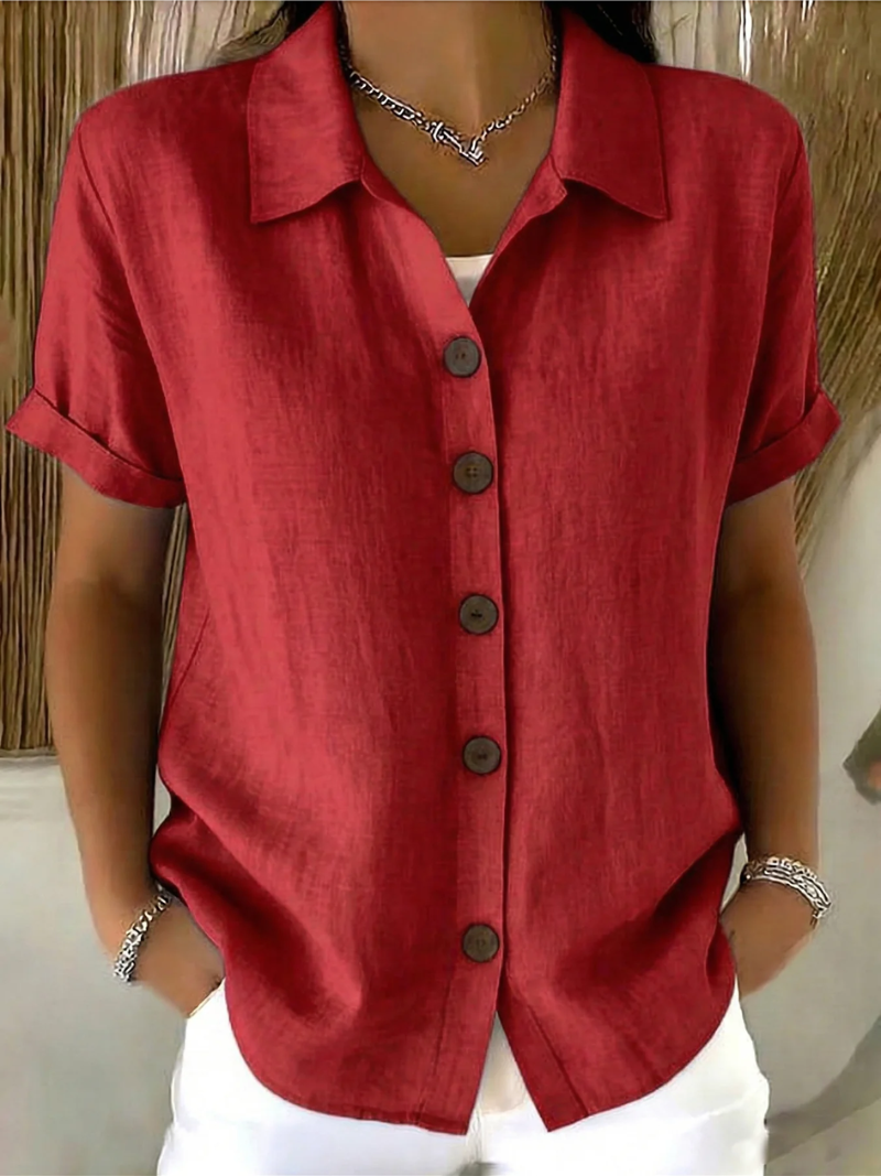ZARA | BLOUSE ÉLÉGANTE AVEC BOUTONS ET COUVERTURE DU VENTRE