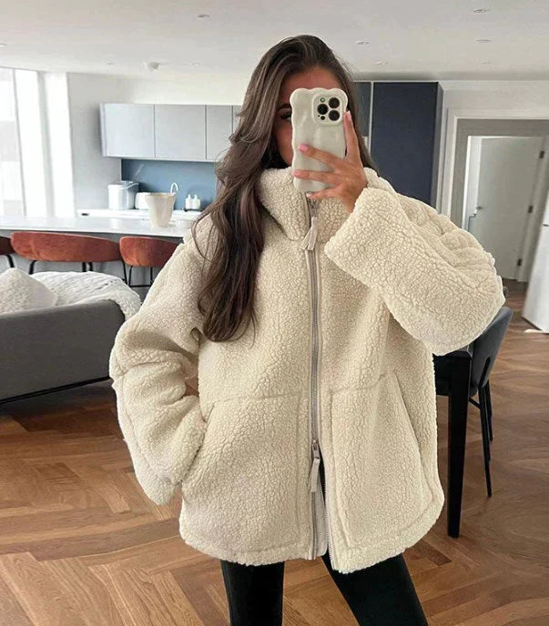 ELINE | Kuschelige Sherpa-Jacke
