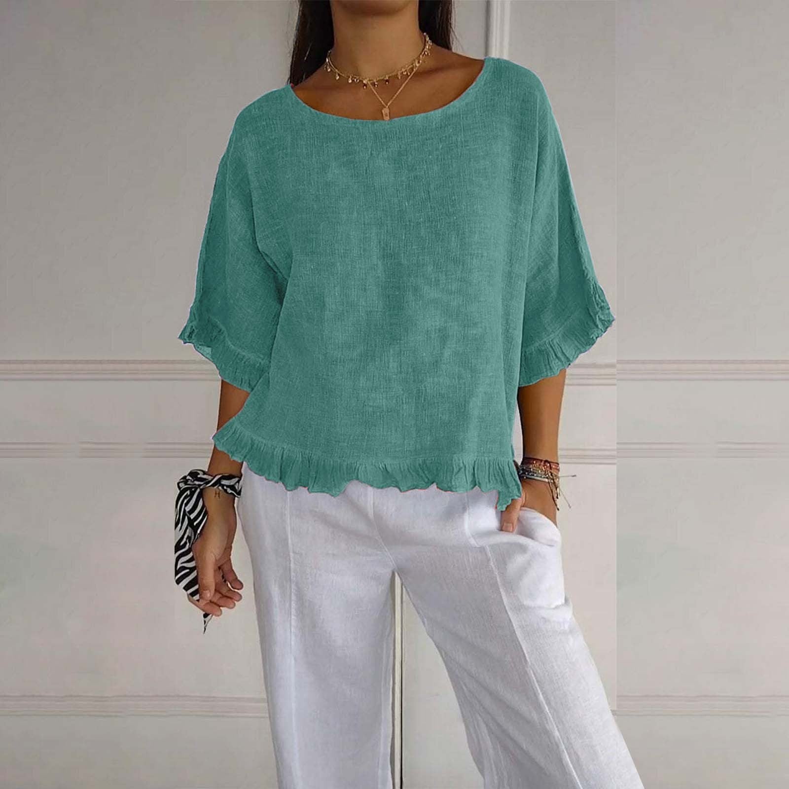 DIANE | Blouse élégante ajustée à col rond