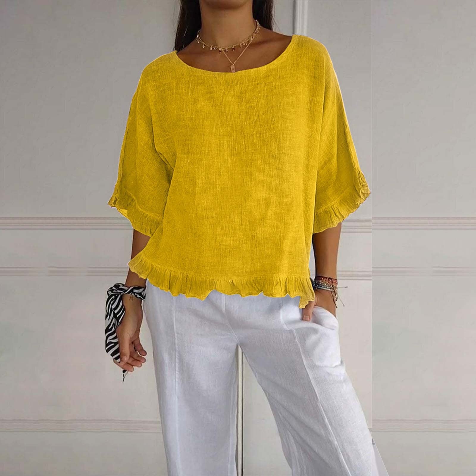 DIANE | Blouse élégante ajustée à col rond
