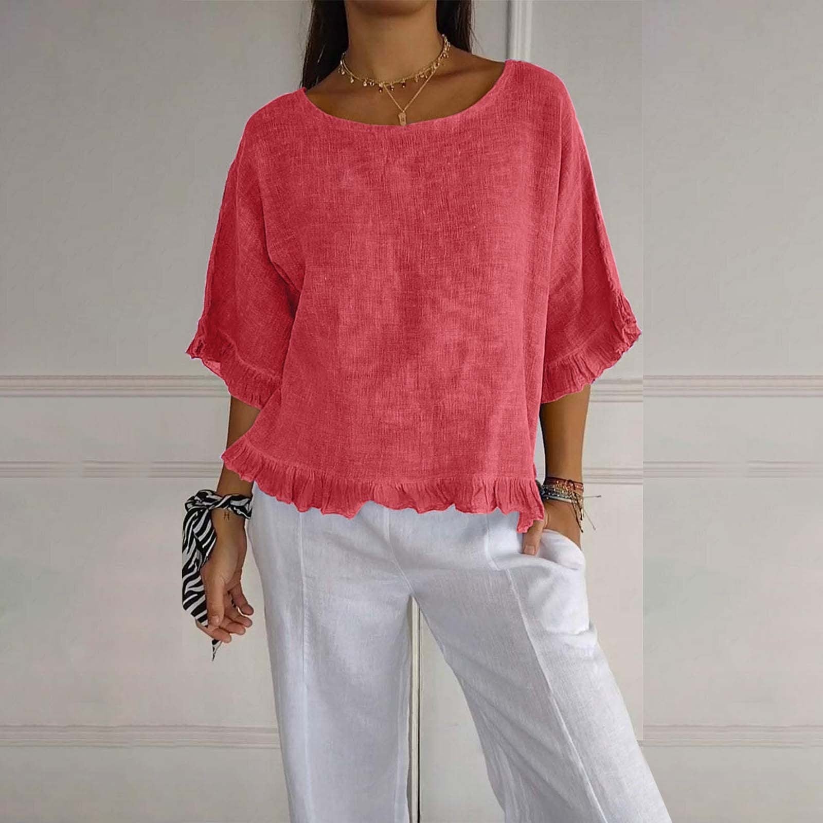 DIANE | Blouse élégante ajustée à col rond