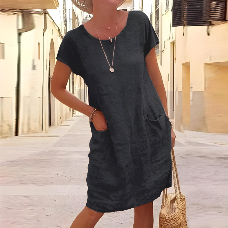 MIKA | ROBE SUPERPOSÉE ÉLÉGANTE AVEC COUVERTURE DU VENTRE