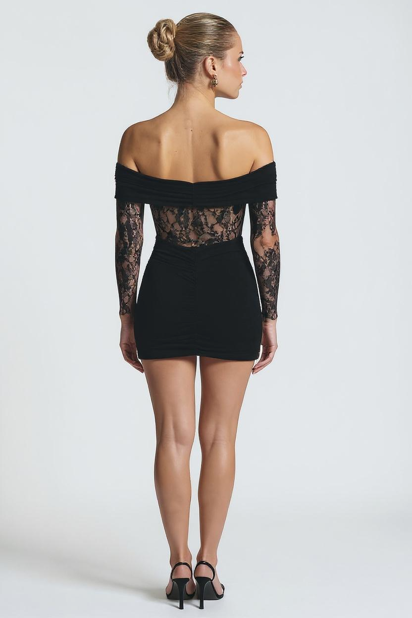Ophelia | Minikleid mit Spitze und Rüschen