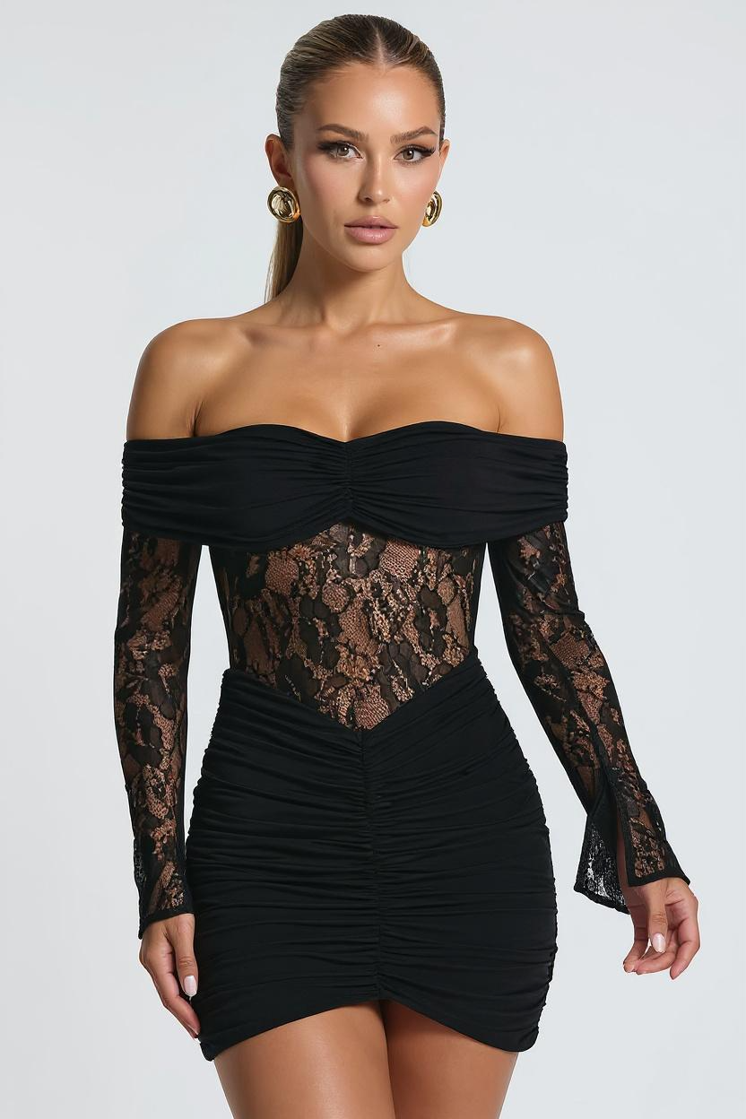 Ophelia | Minikleid mit Spitze und Rüschen