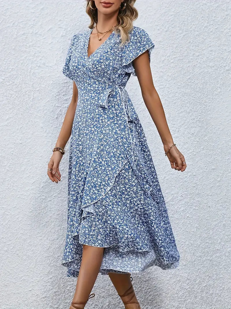 EILEEN | Robe portefeuille élégante avec couverture ventre  