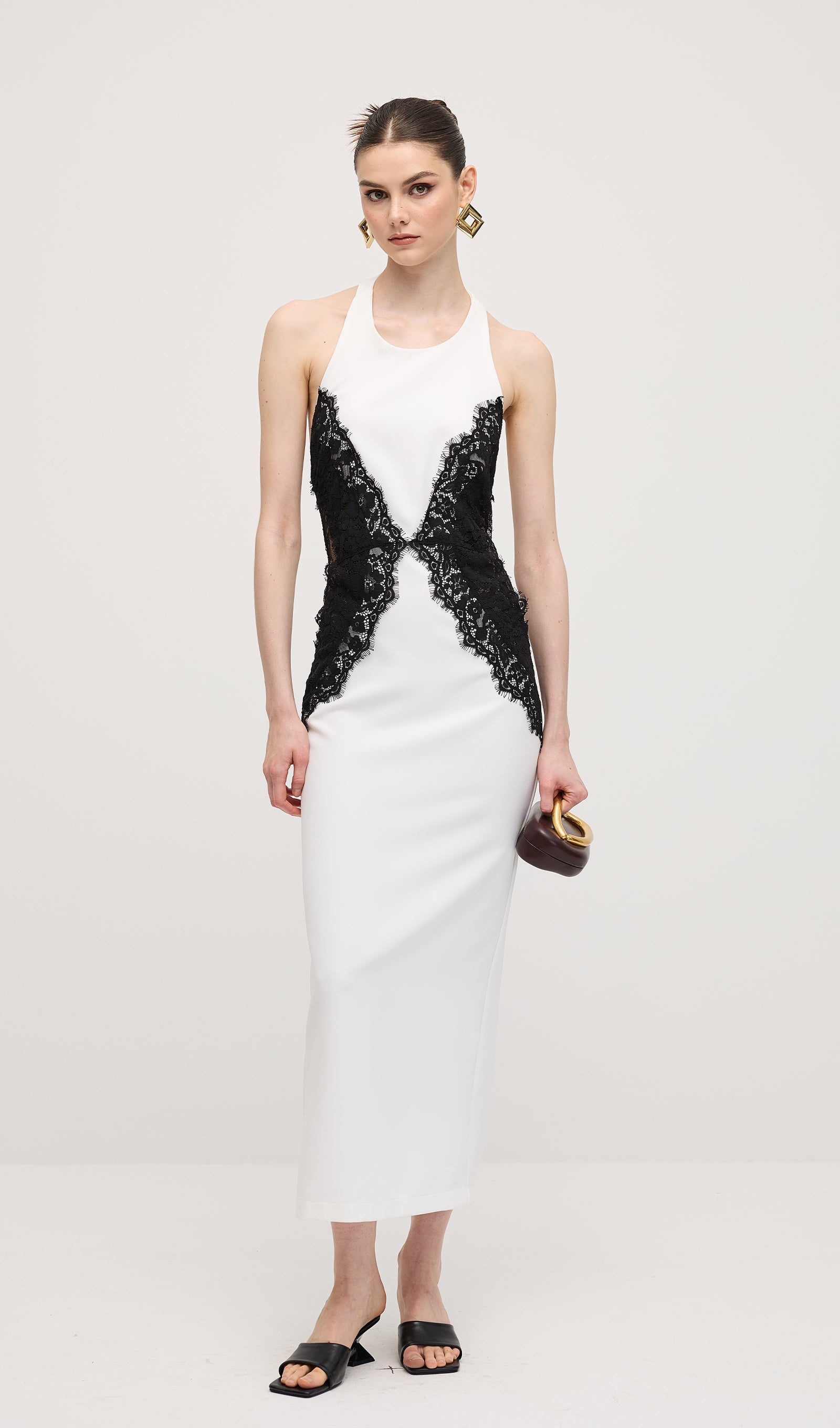 Noir Elegance Maxikleid 