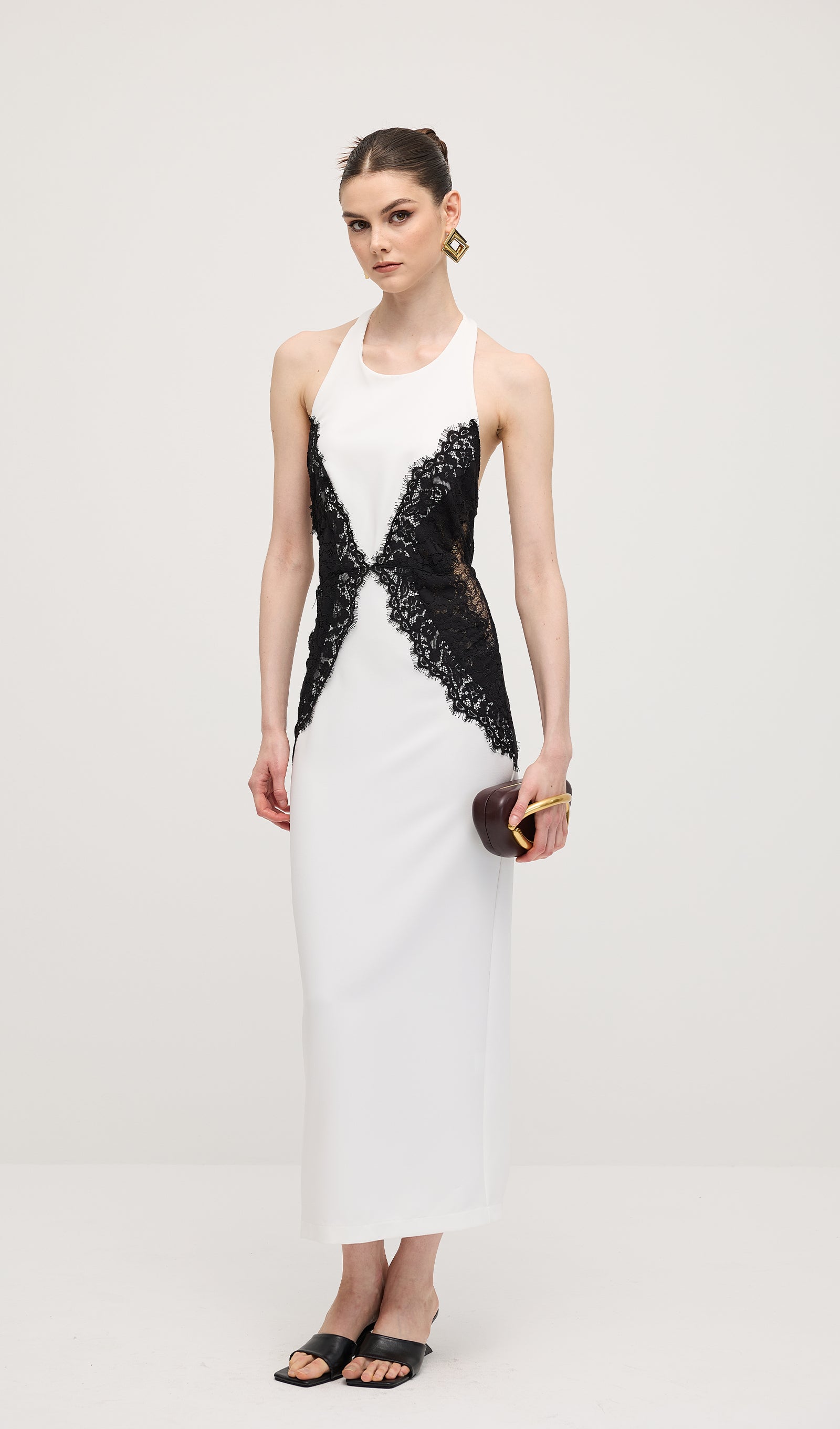 Noir Elegance Maxikleid 