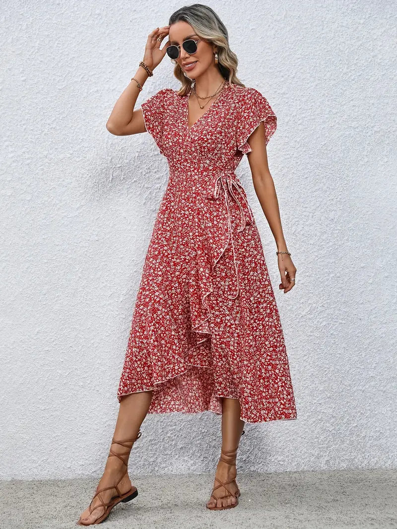 EILEEN | Robe portefeuille élégante avec couverture ventre  