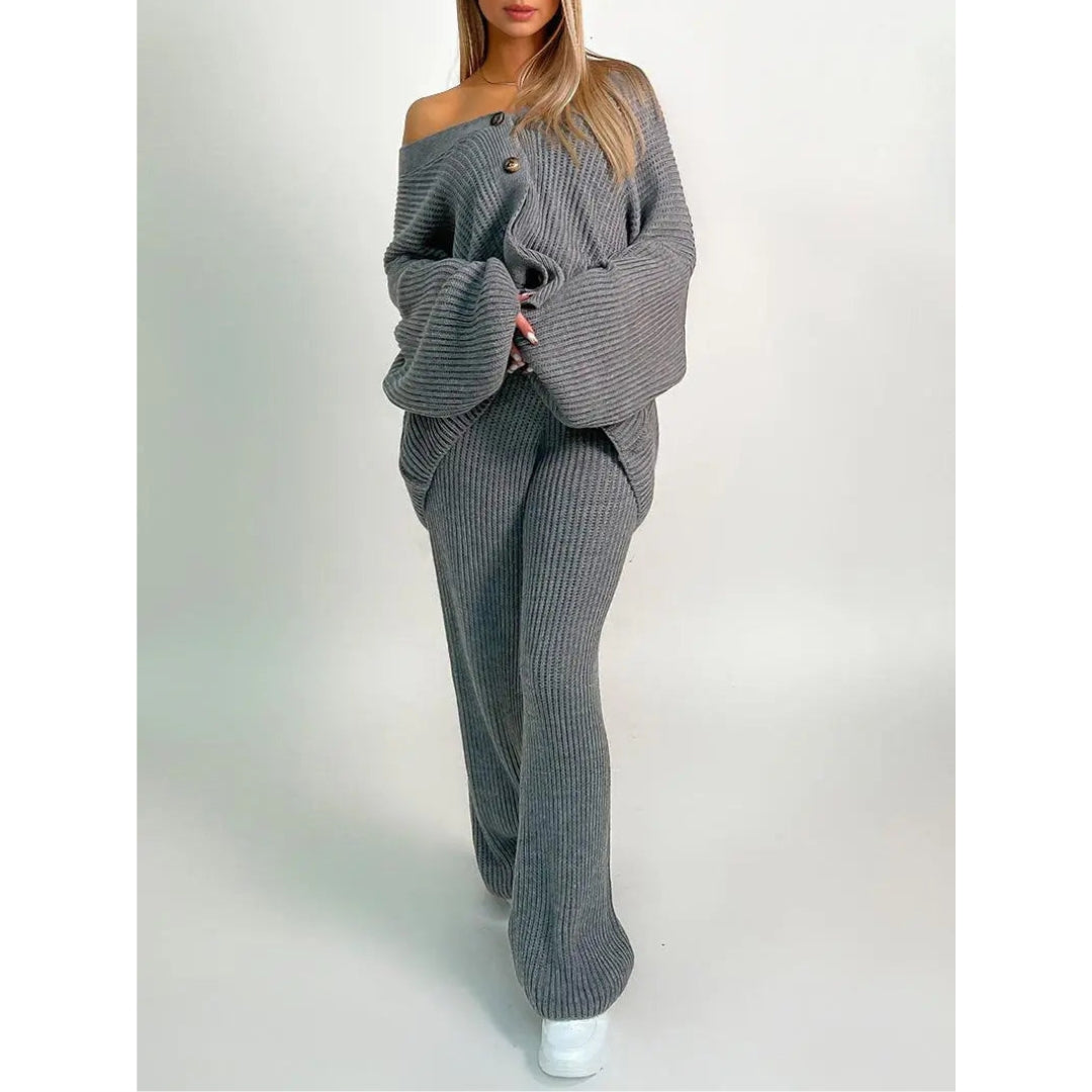 Aurelle | Effortless Knit Lounge Duo Set