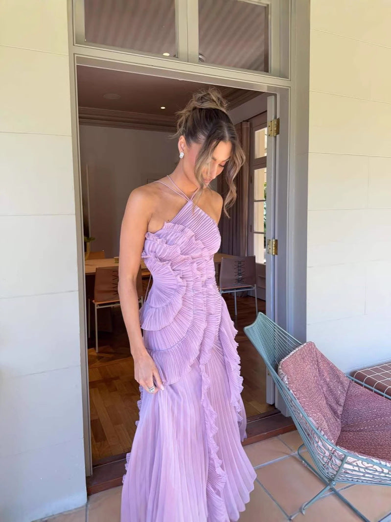 KIVRA | Rüschen-Maxikleid