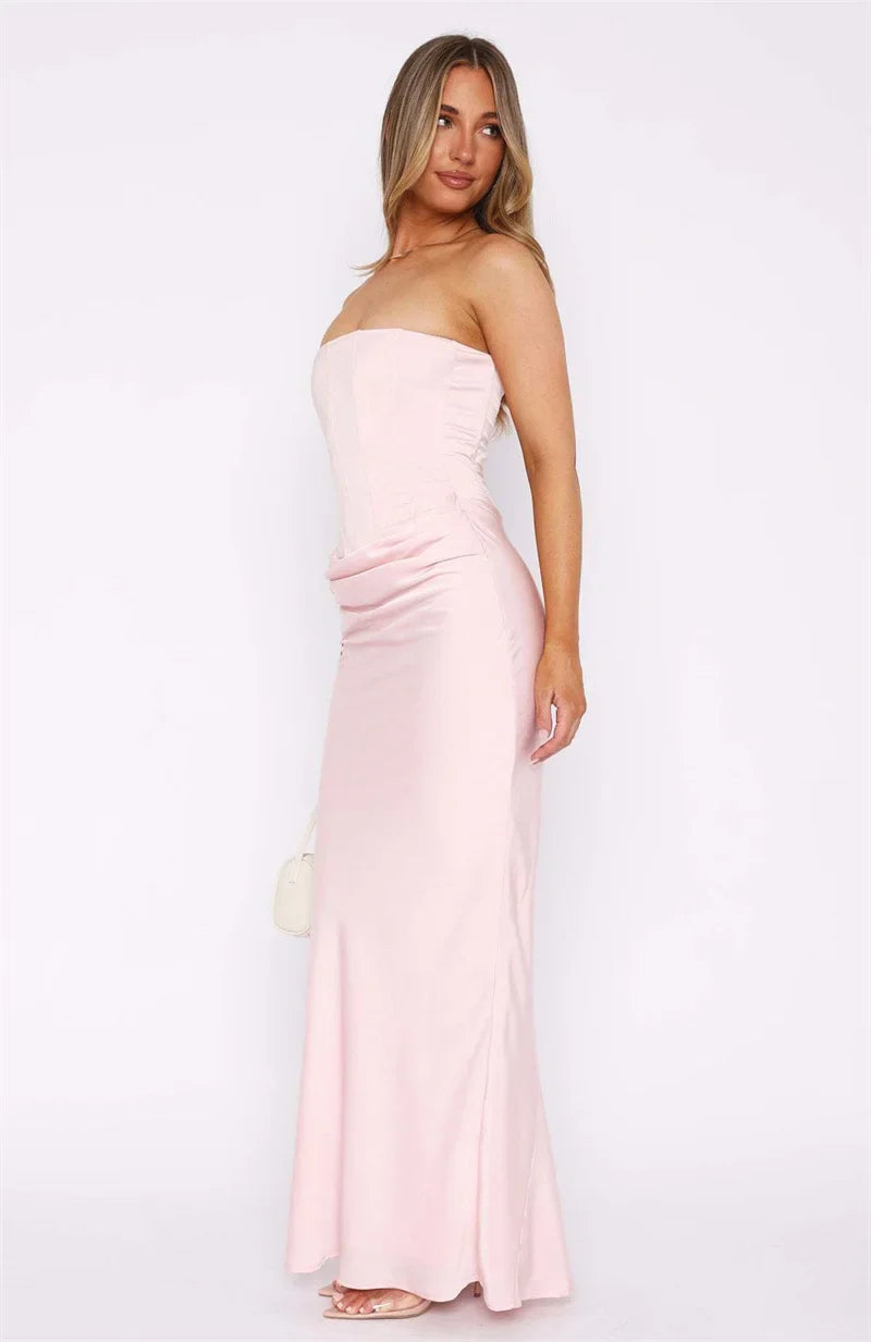 Arwen | Satin Grace Maxi Dress