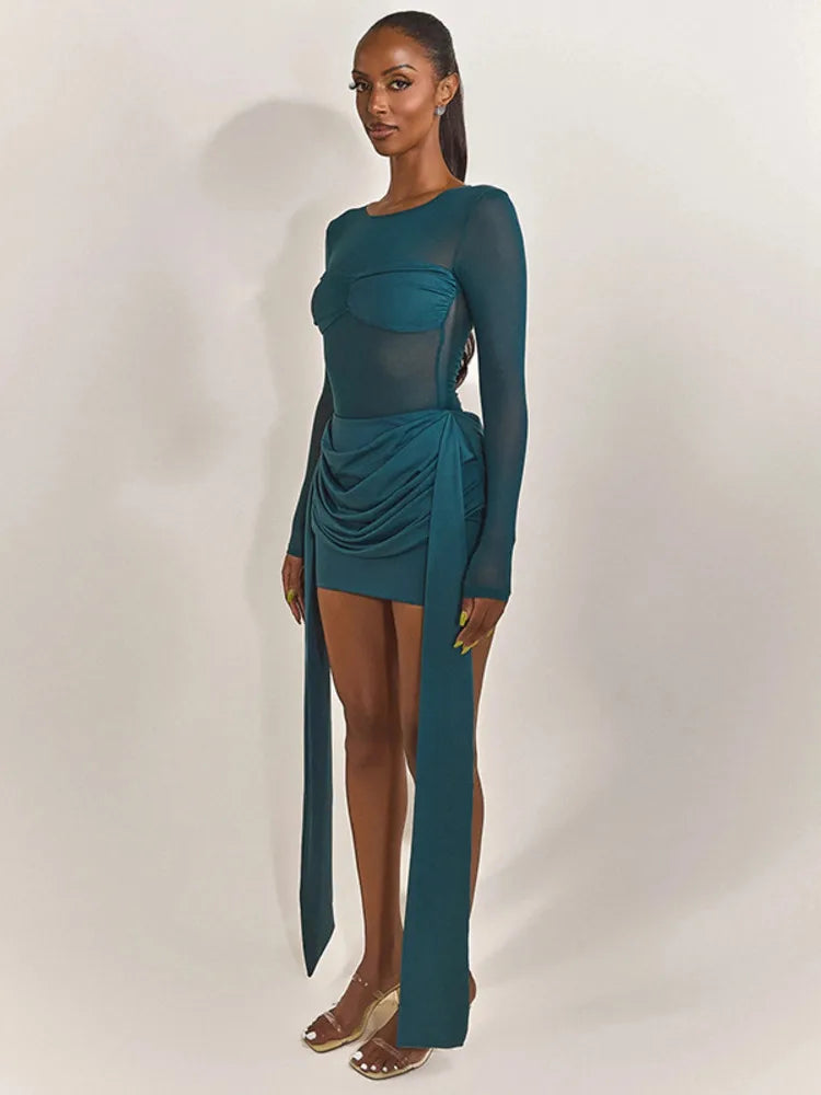 Seliora | Minikleid „Transparente Eleganz“ 