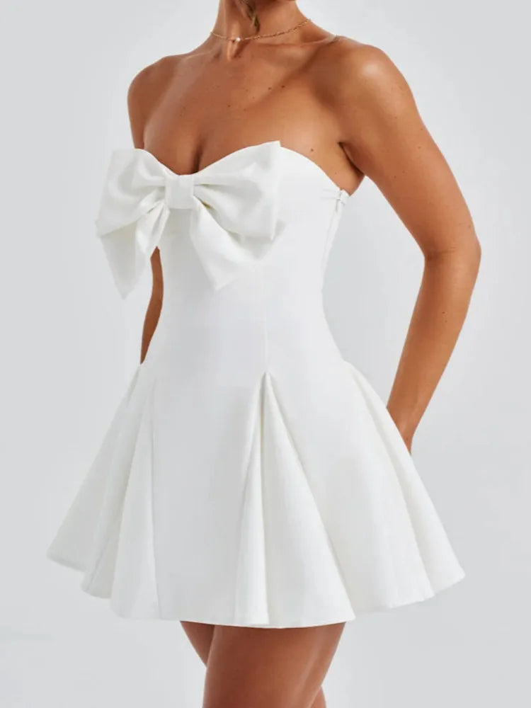 Monroe Bow Mini Dress