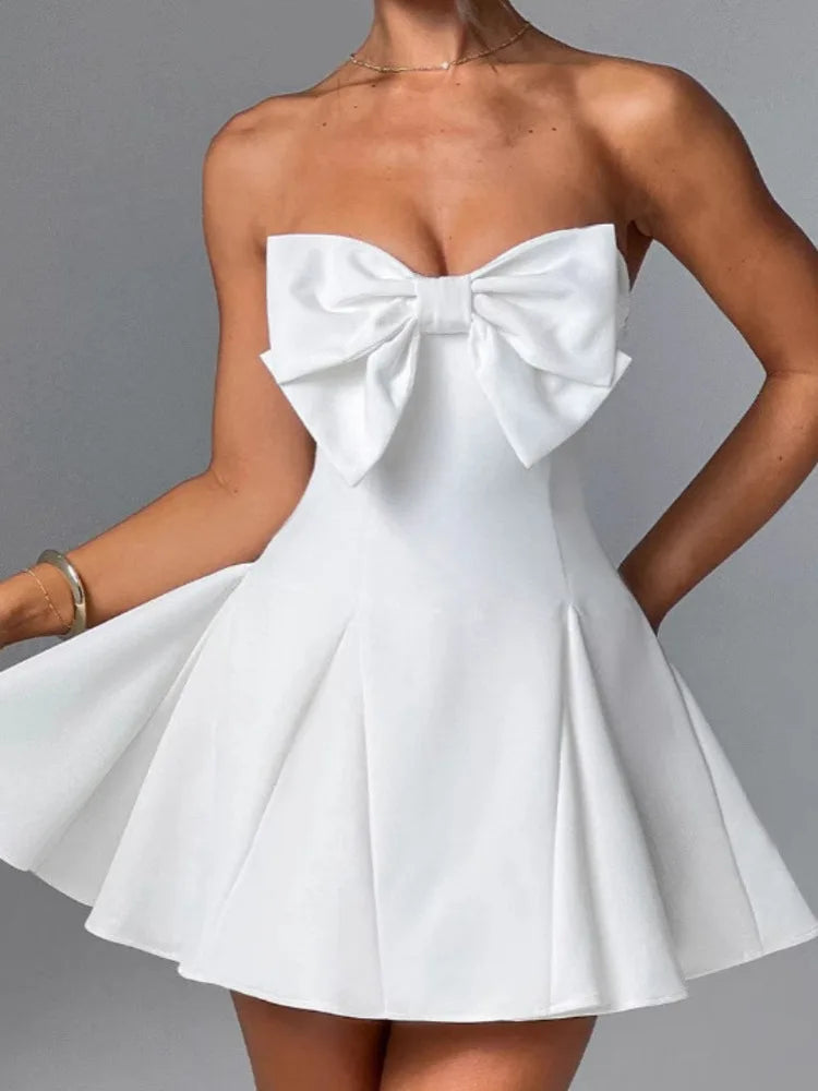 Monroe Bow Mini Dress