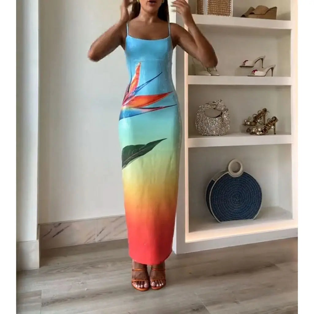 Paradise Bloom Maxikleid