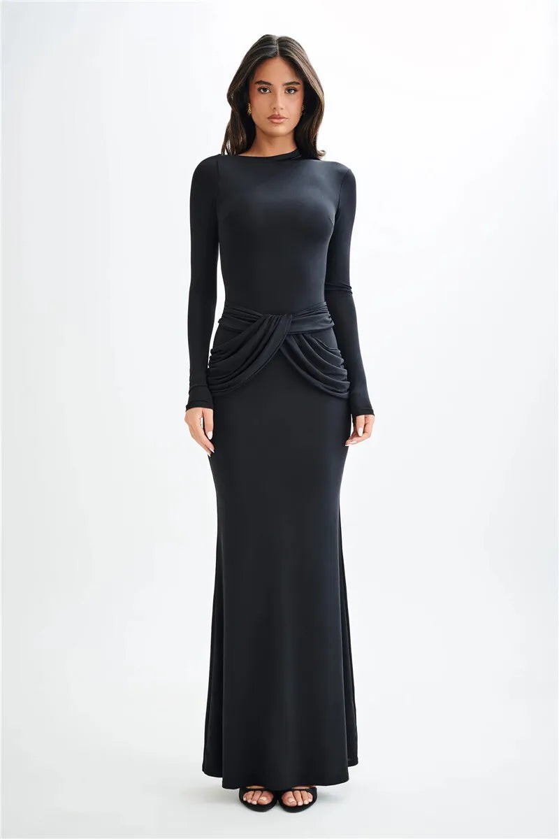 Miravelle | Elegantes Maxikleid mit drapierter Taille 