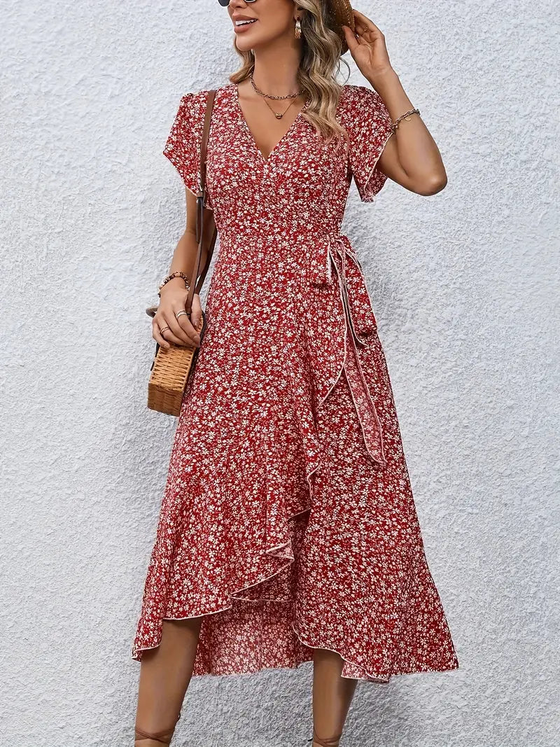EILEEN | Robe portefeuille élégante avec couverture ventre  