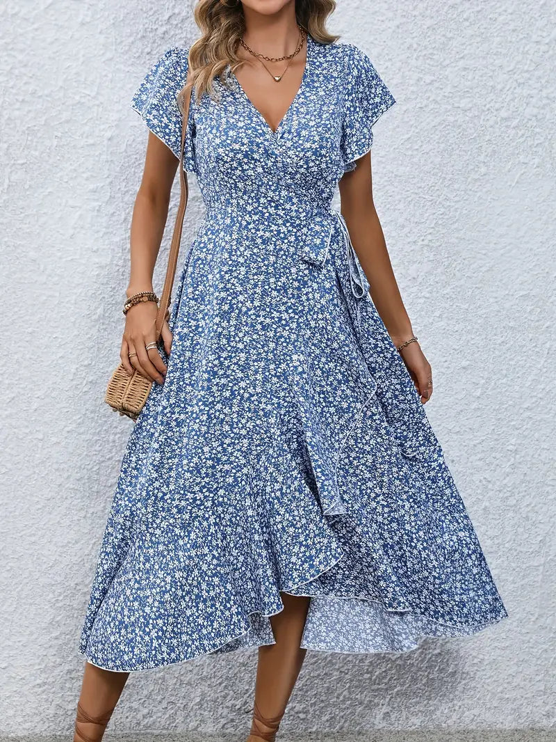 EILEEN | Robe portefeuille élégante avec couverture ventre  