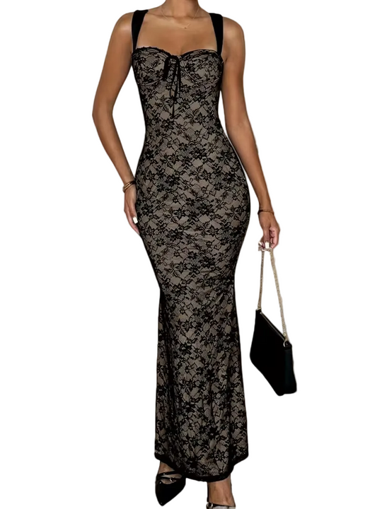 Camille Lace Contour Maxi Dress