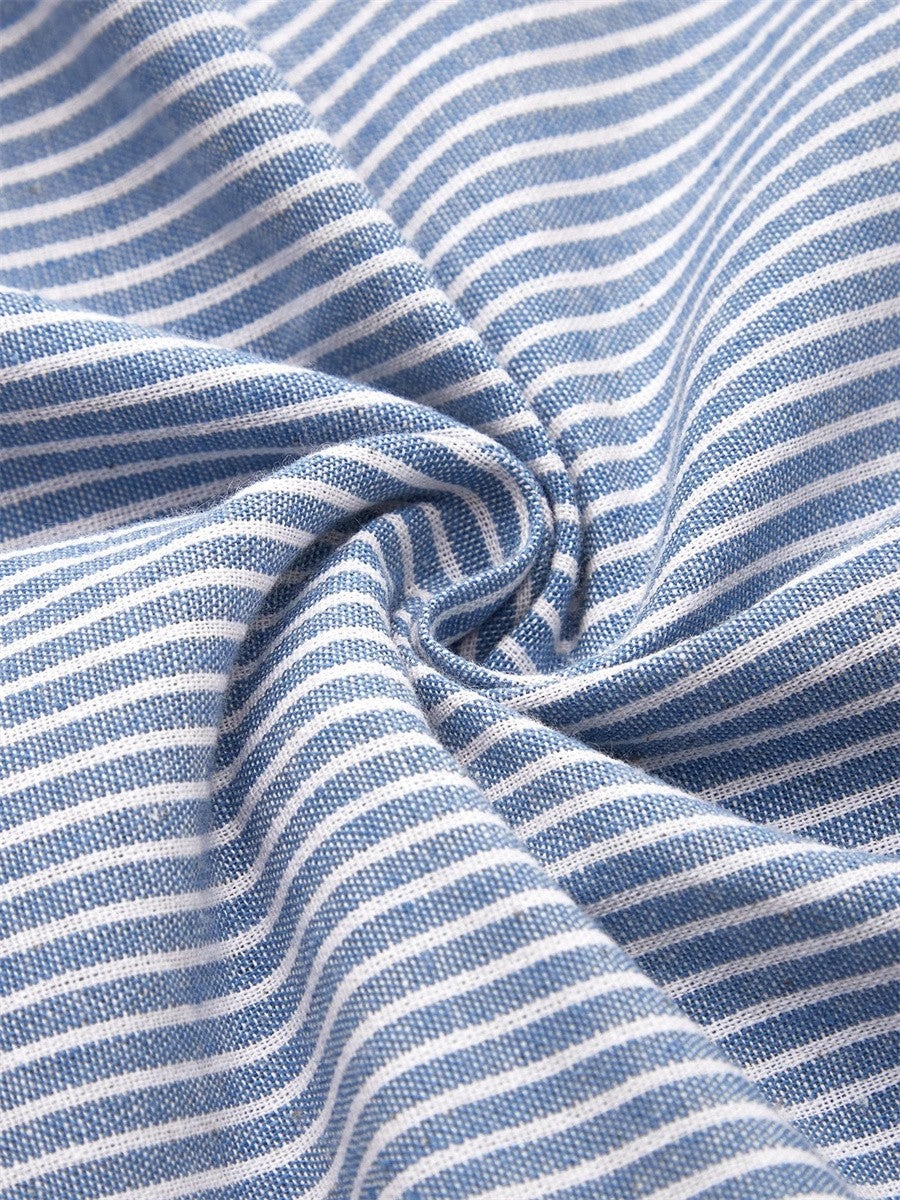 LUISA | ROBE MIDI RAYÉE ÉLÉGANTE FLATTEUSE POUR LE VENTRE