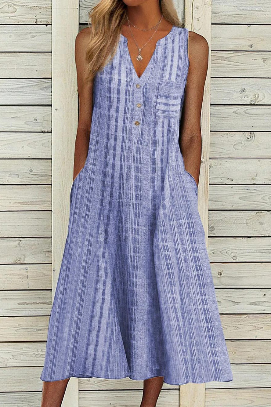 DESIREE | ELEGANT PLAID TUMMY-COVERAGE MIDI DRESS