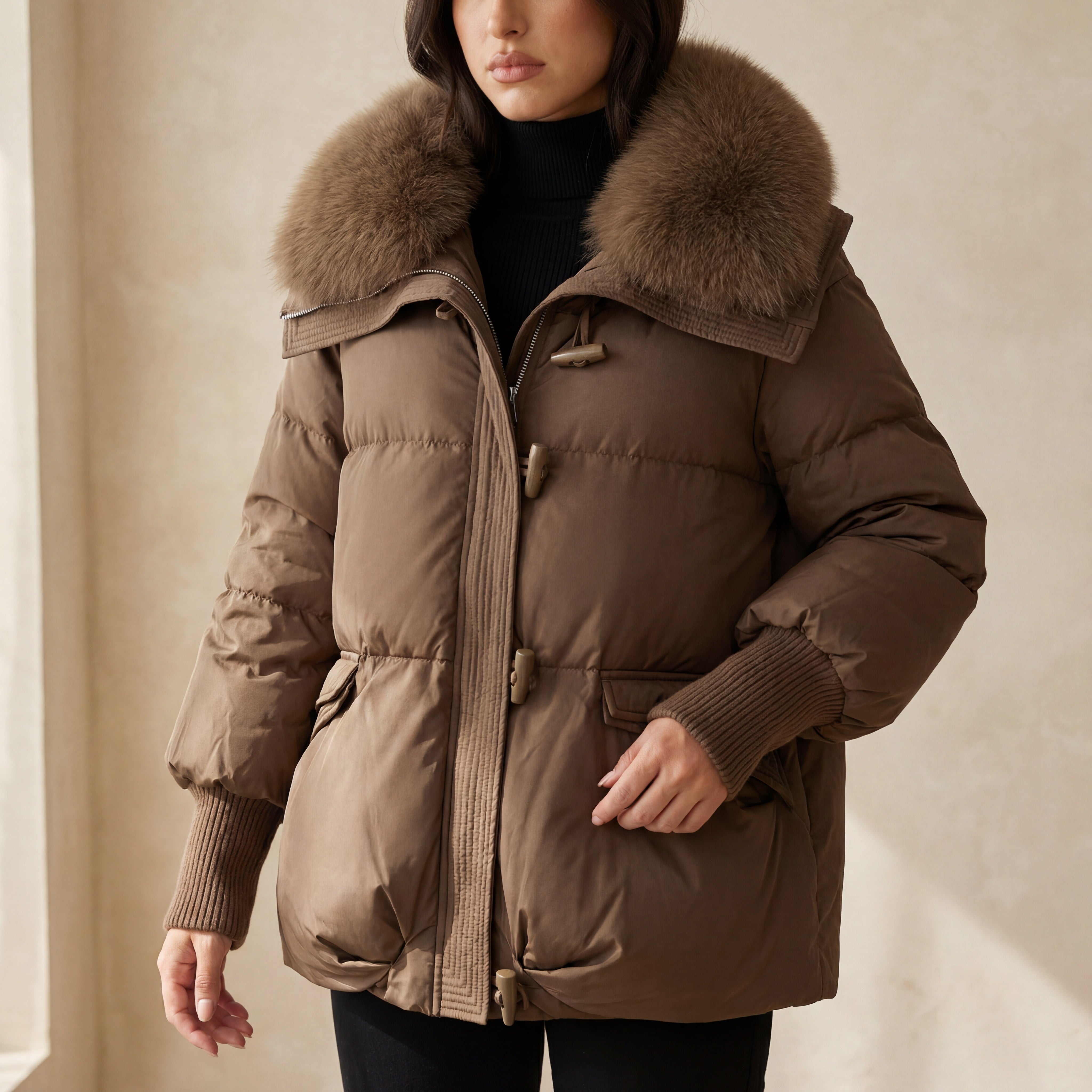 Ardelle | Luxe Fur-Collar Puffer Jacket